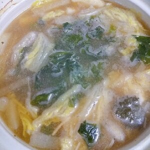 白菜のピリ辛味噌鍋
